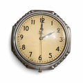 Art Deco Chrome Telechron “Stewardess” Wall Clock – Model 2H09
