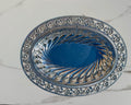 Vintage Fautis Italy Silver-Plated Floral Serving Tray