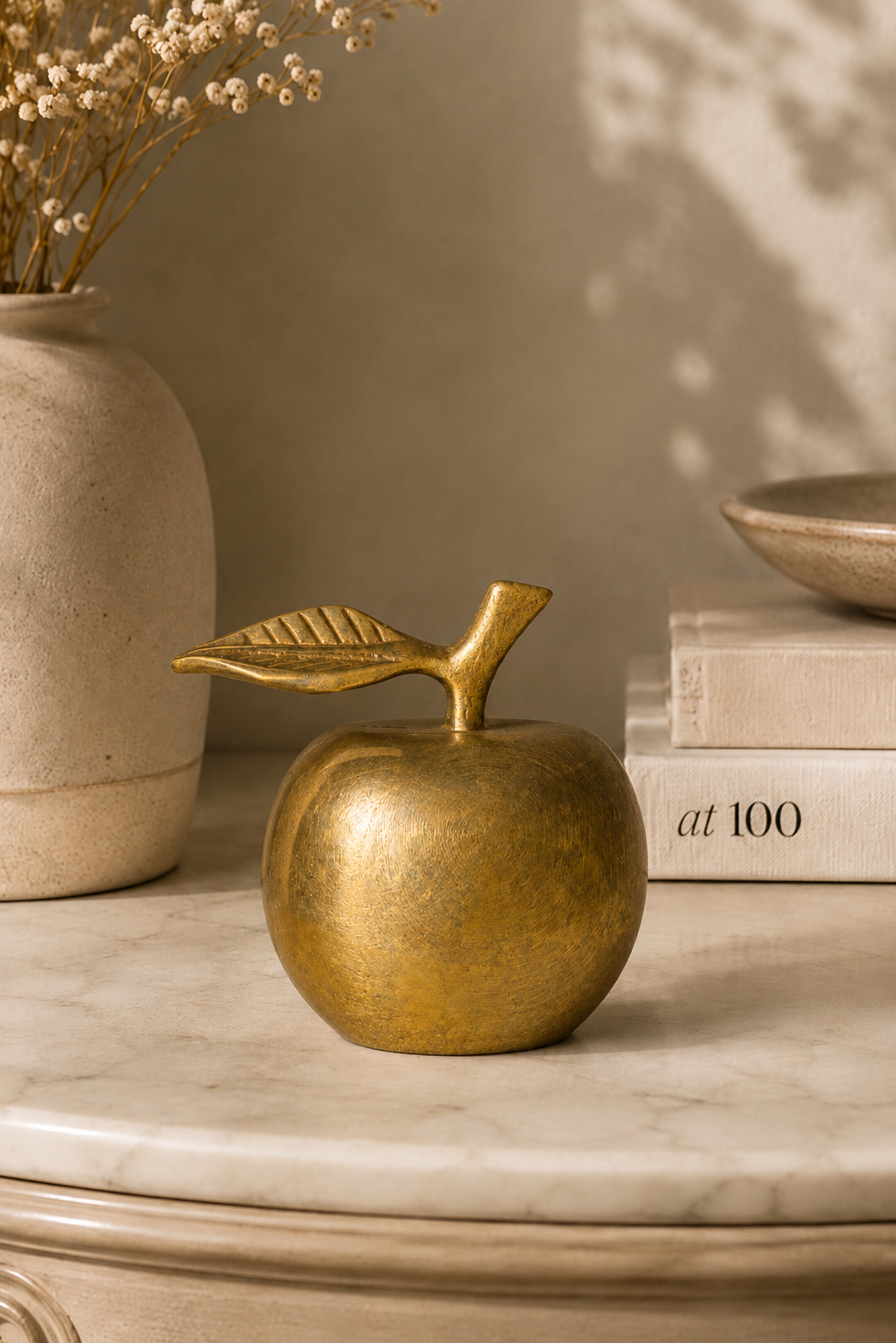 Vintage Brass Apple Bell