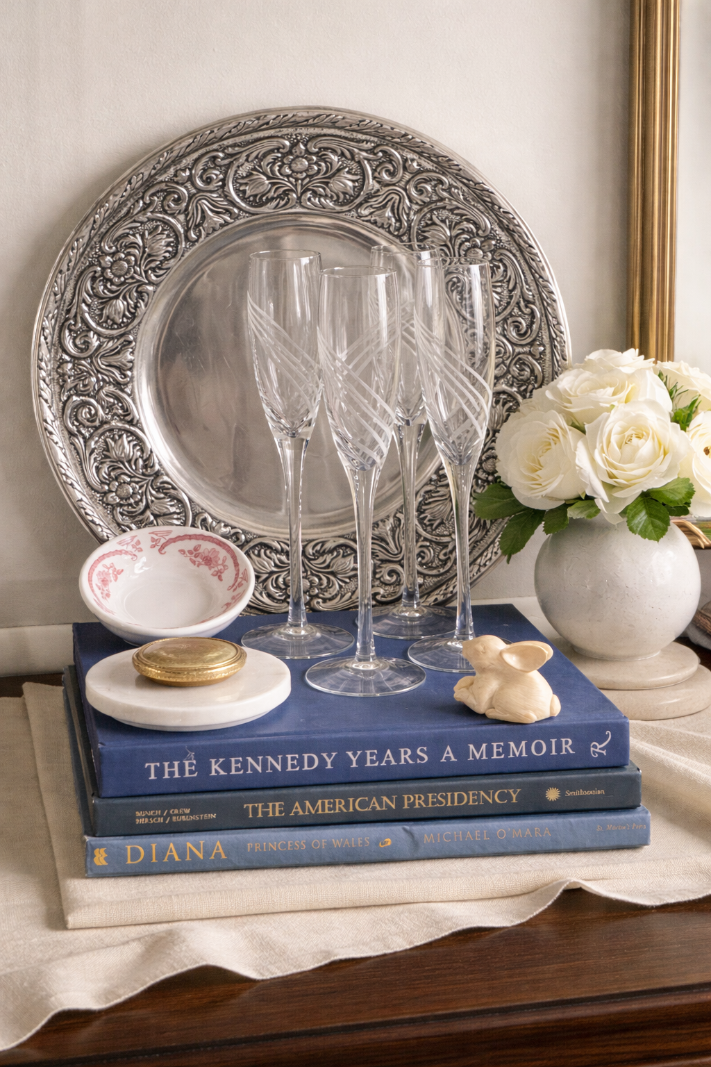 Lenox Etched Champagne Flutes – Set of 4 Elegant Crystal Stemware