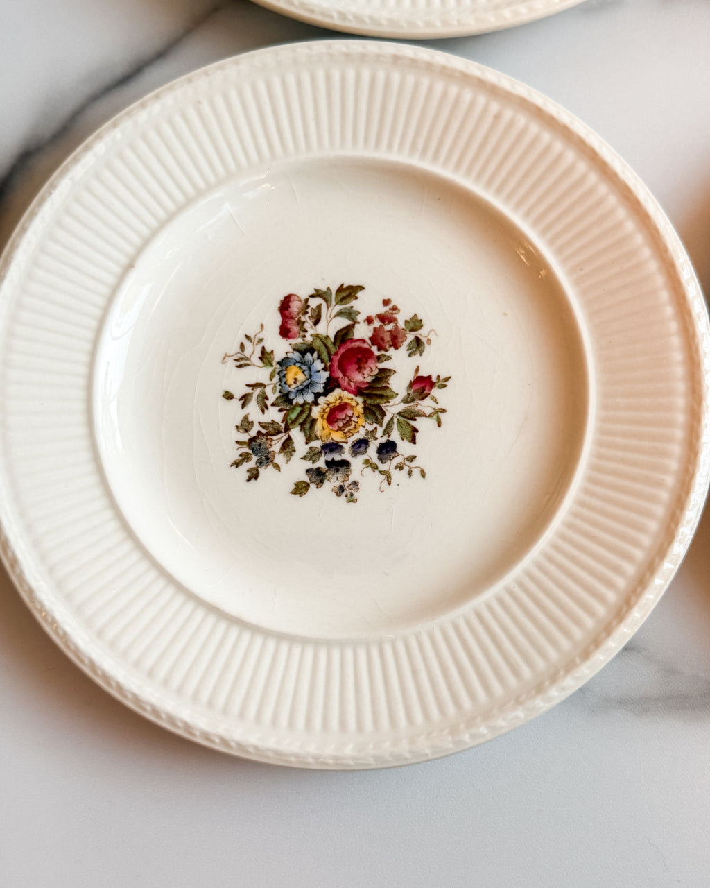 Vintage Wedgwood Conway A.K. 8384 Edme Floral Bread & Butter Plate England Set of 6