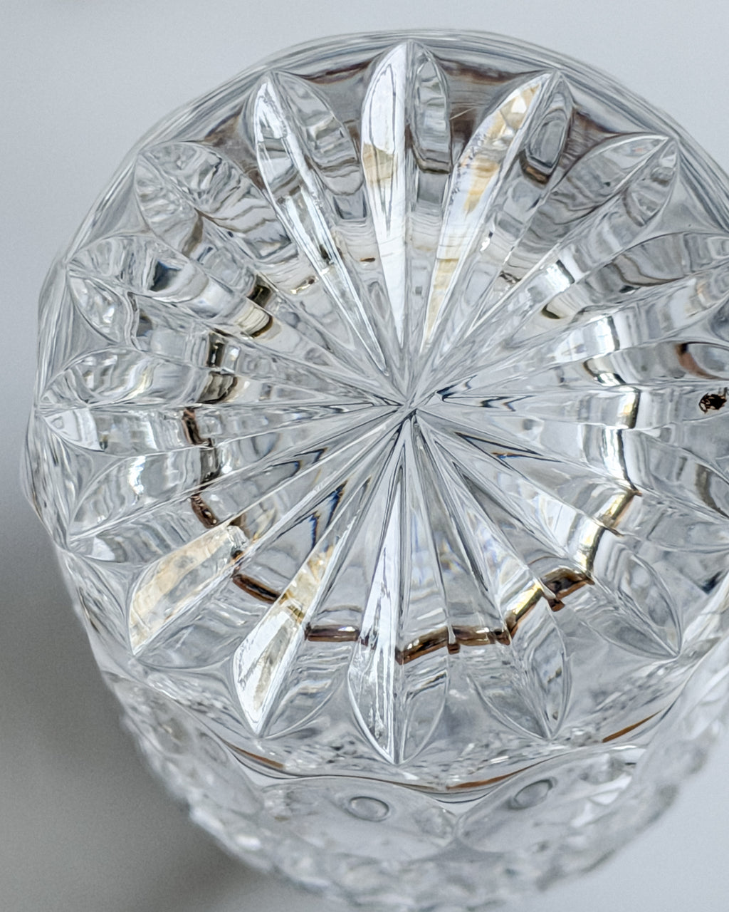 Vintage Cut Crystal & Silver-Tone Baby Bottle with Stopper