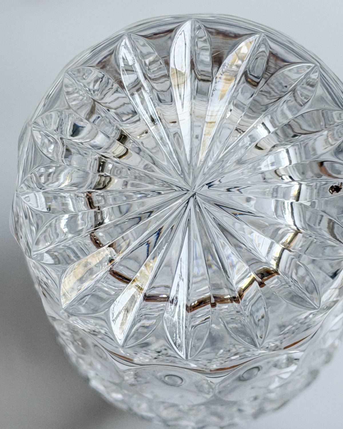 Vintage Cut Crystal & Silver-Tone Baby Bottle with Stopper