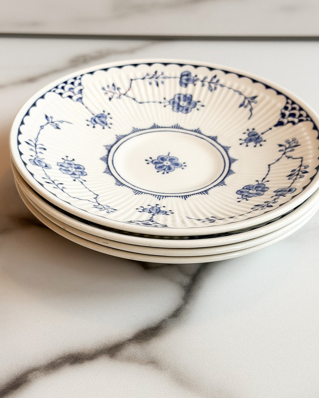 Vintage Franciscan Denmark English Ironstone Saucers Set of 4