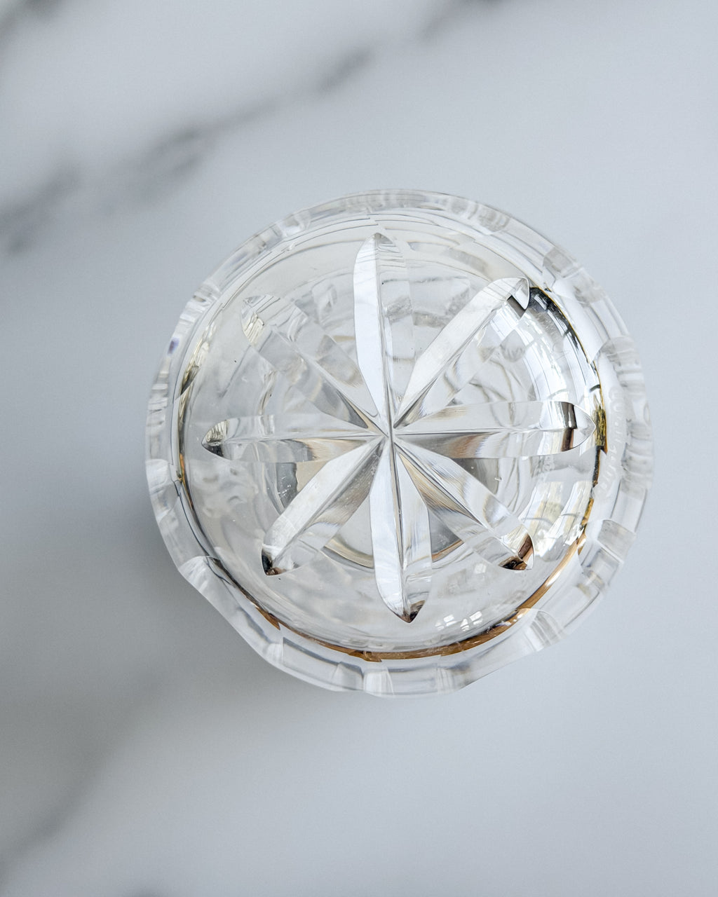Vintage Cut Crystal & Silver-Tone Baby Bottle