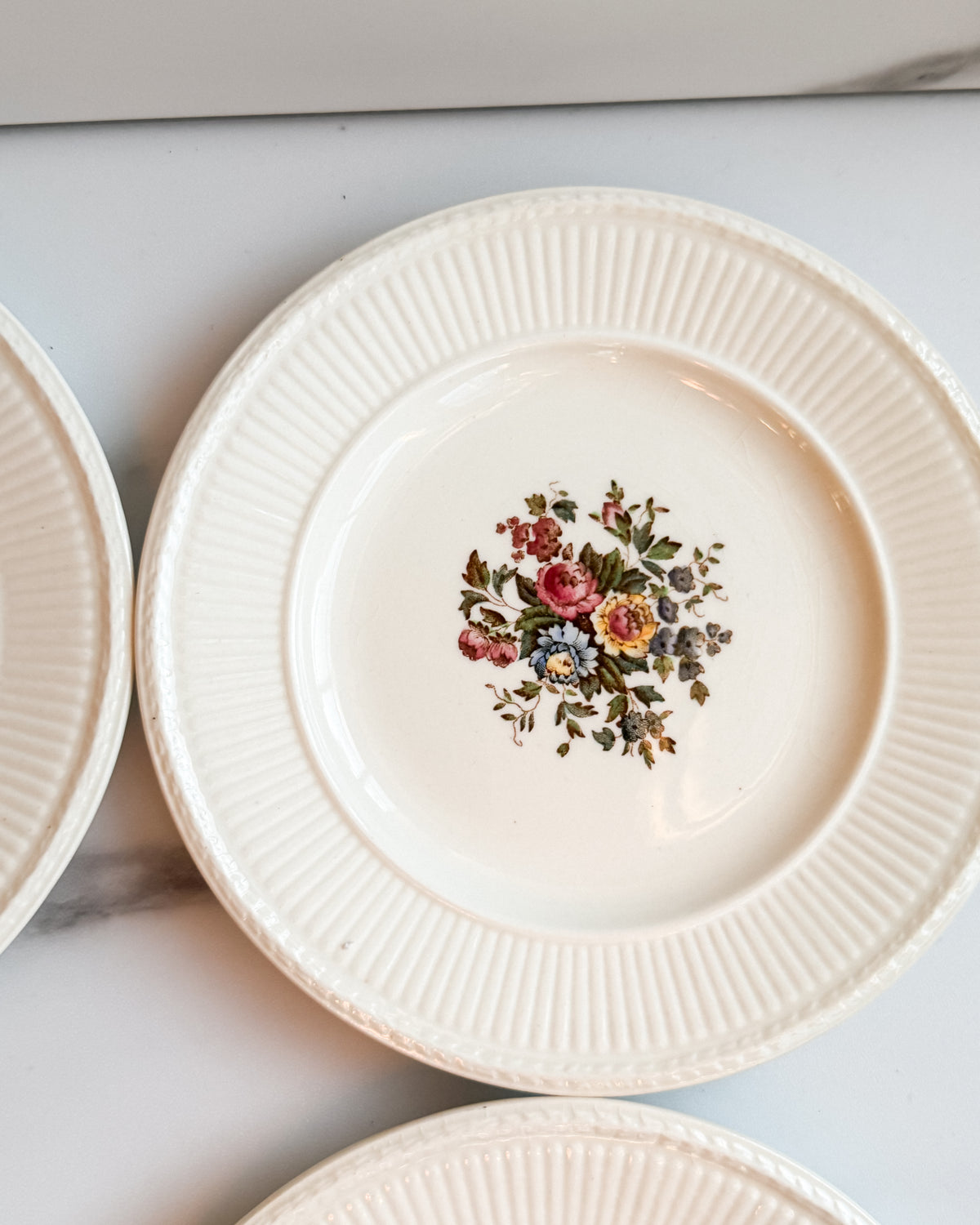 Vintage Wedgwood Conway A.K. 8384 Edme Floral Bread & Butter Plate England Set of 6