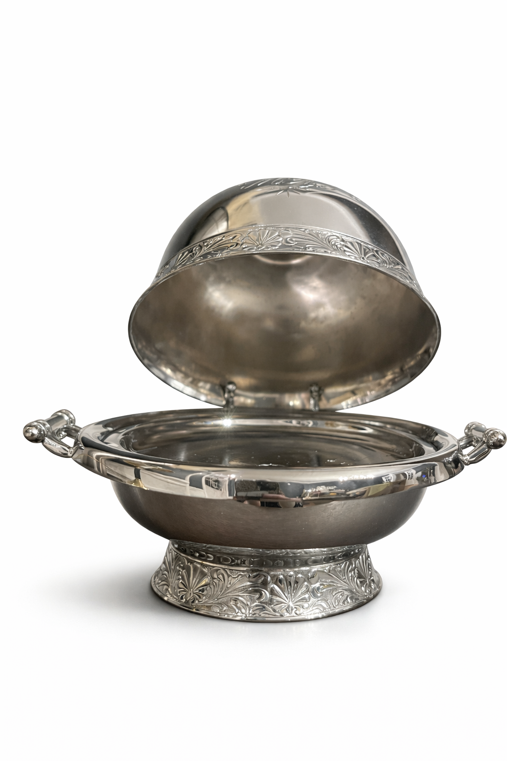 Vintage English Silverplate Covered Serving Dish with Dome Lid | EPNS A1