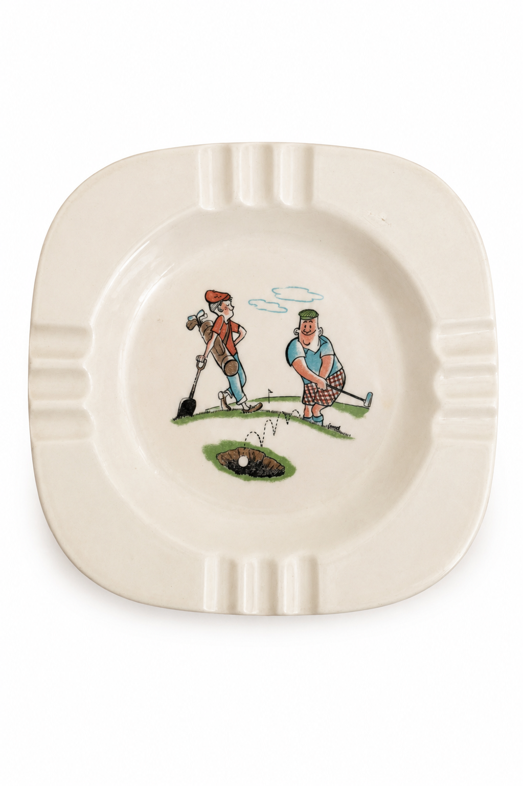 Vintage Golf Ashtray Catchall Dish