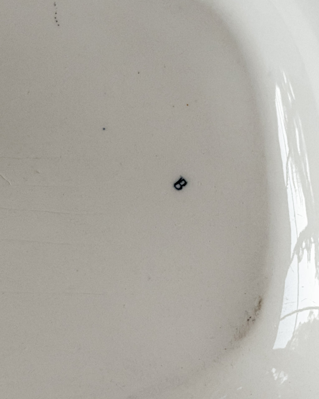 Vintage Moven Blue & White Transferware Oval Platter