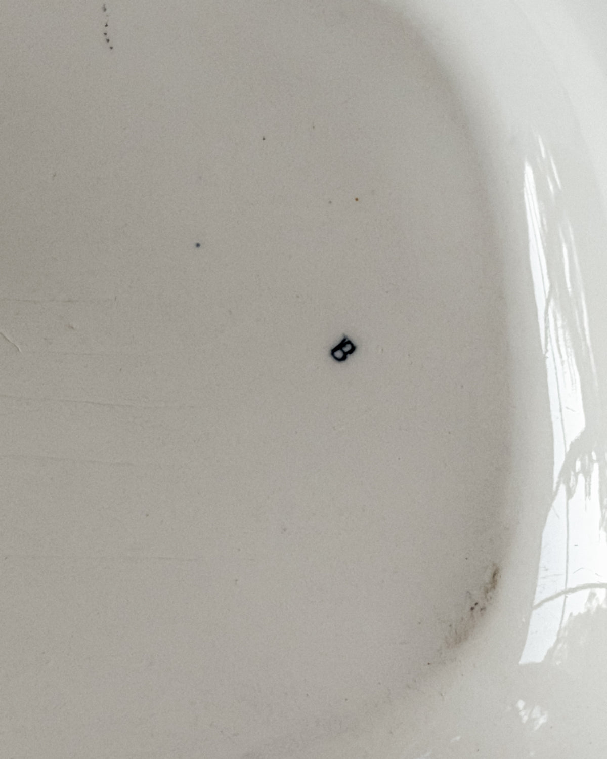 Vintage Moven Blue & White Transferware Oval Platter