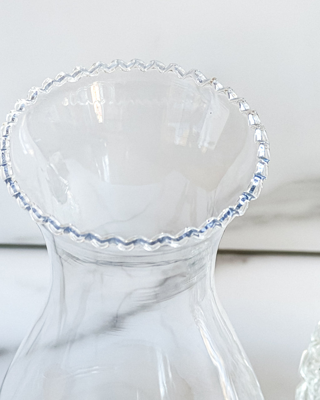 Vintage Austrian Crystal Glass Oil Lamp Diamond Pattern Hurricane Lamp