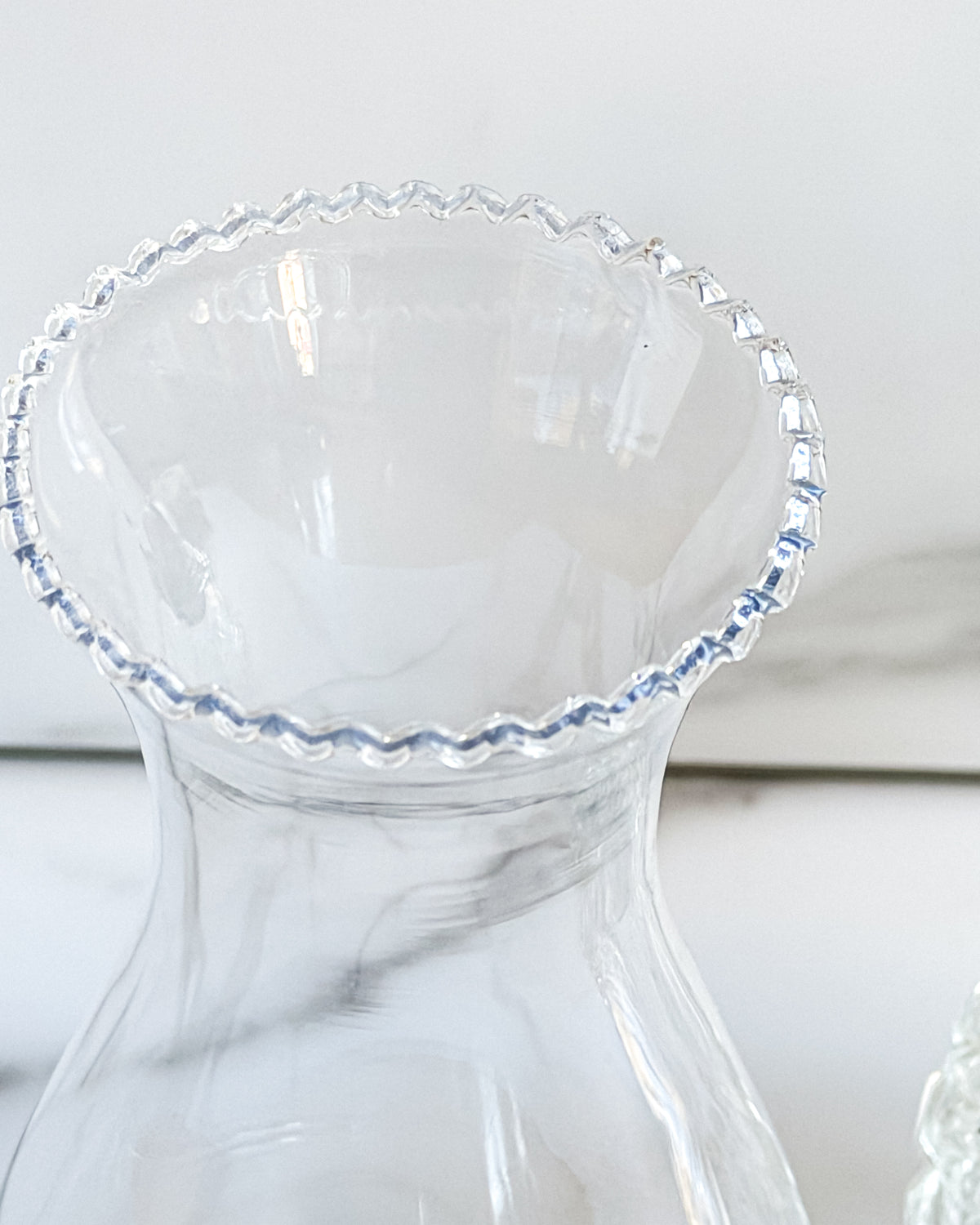 Vintage Austrian Crystal Glass Oil Lamp Diamond Pattern Hurricane Lamp