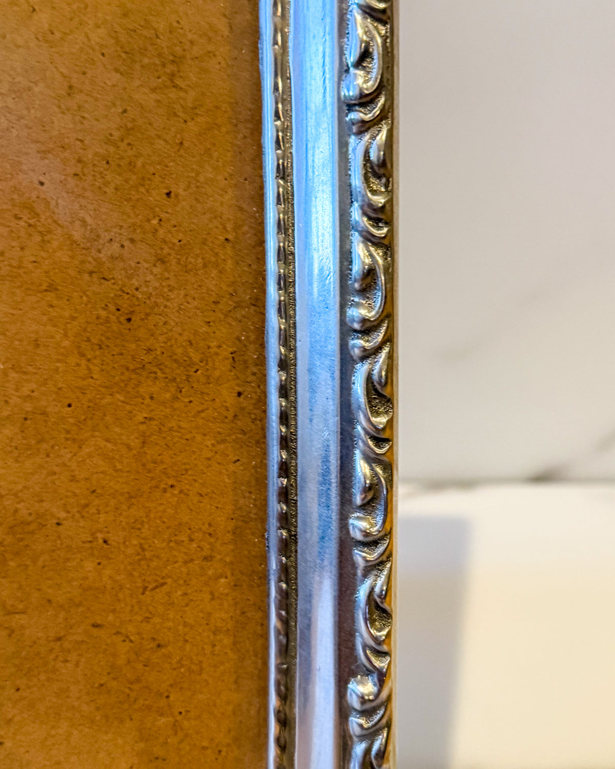 Vintage Ornate Silver-Tone Picture Frame