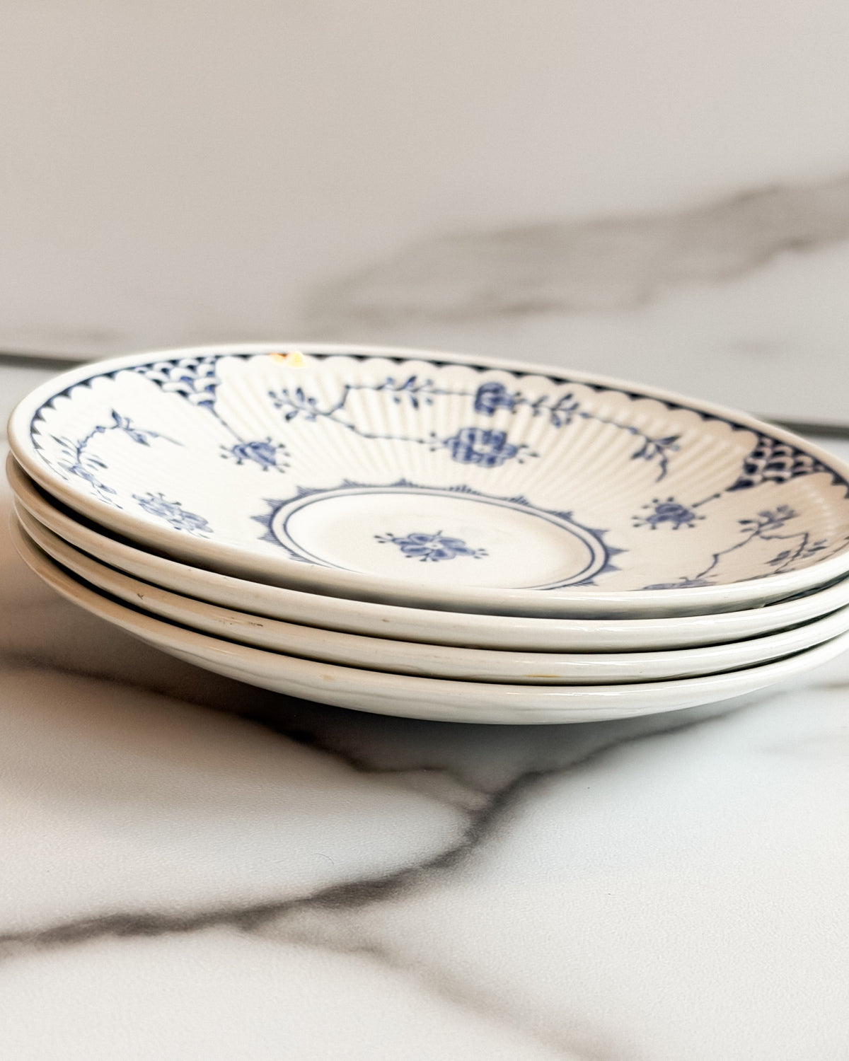 Vintage Franciscan Denmark English Ironstone Saucers Set of 4