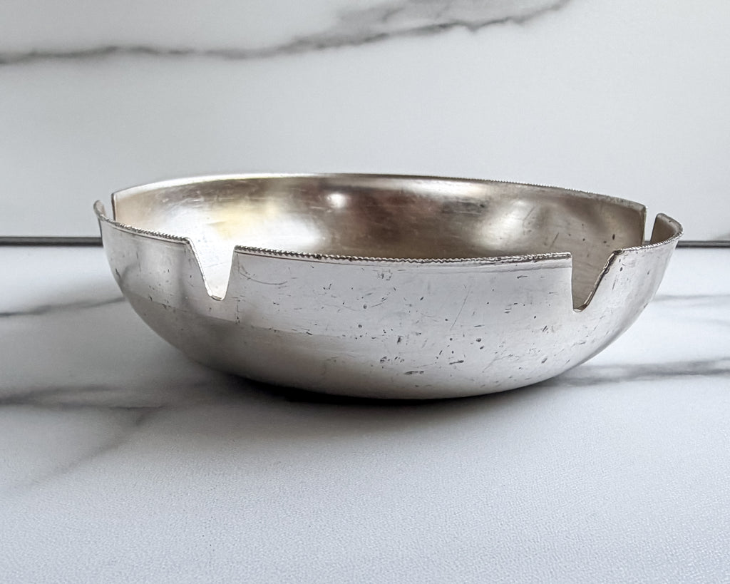 Vintage Air France Aluminum Ashtray – 5.5” Airline Advertising Aviation Collectible