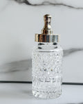 Vintage Cut Crystal & Silver-Tone Baby Bottle with Stopper