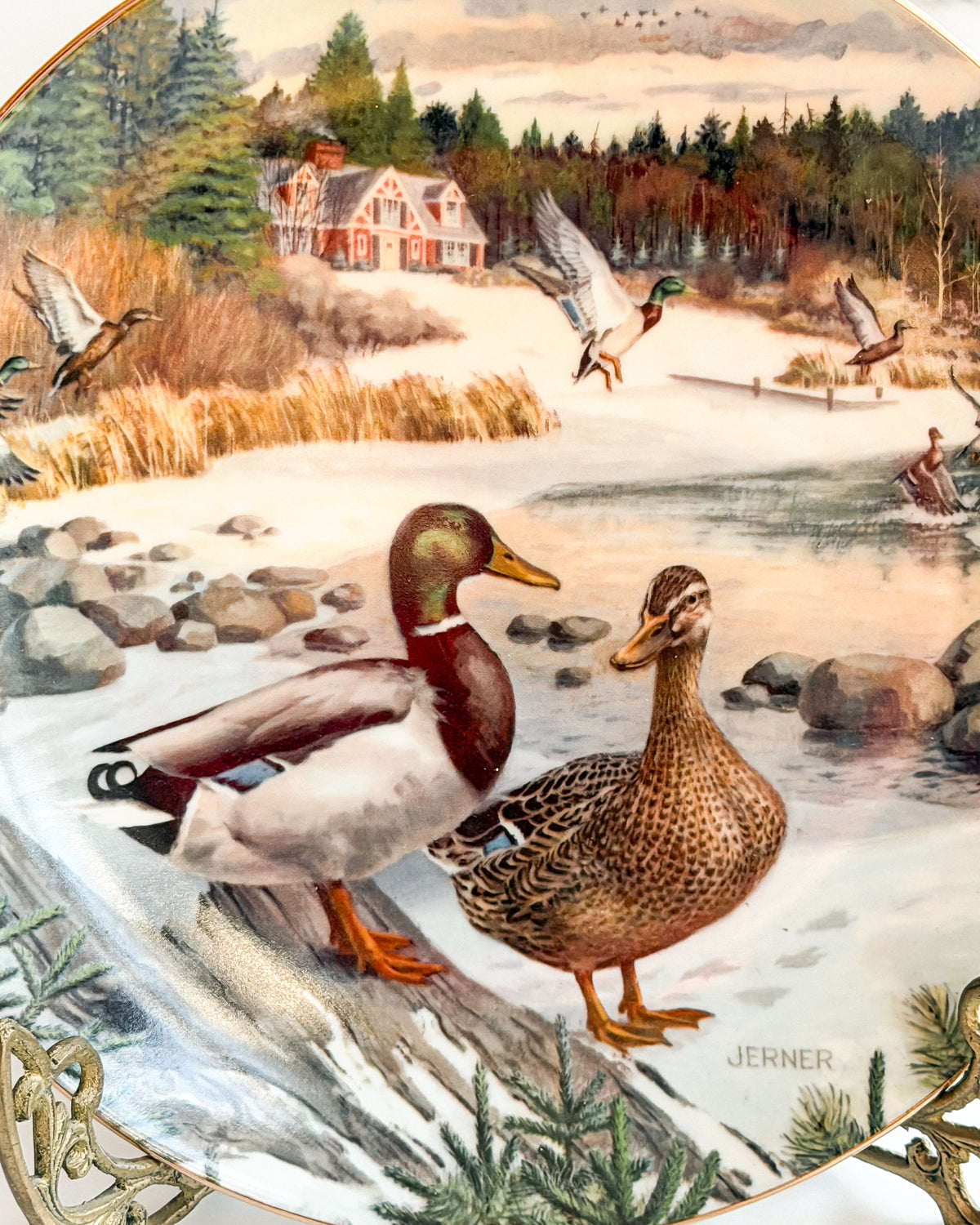 Vintage 1986 Knowles The Mallard Collector Plate by Bart Jerner Living With Nature Duck Series