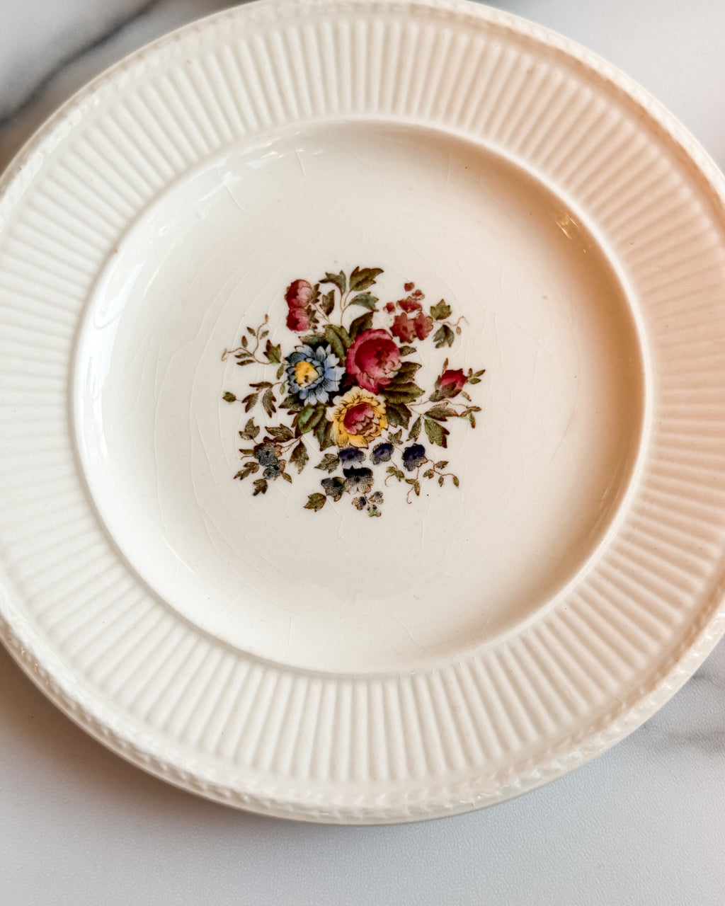 Vintage Wedgwood Conway A.K. 8384 Edme Floral Bread & Butter Plate England Set of 6