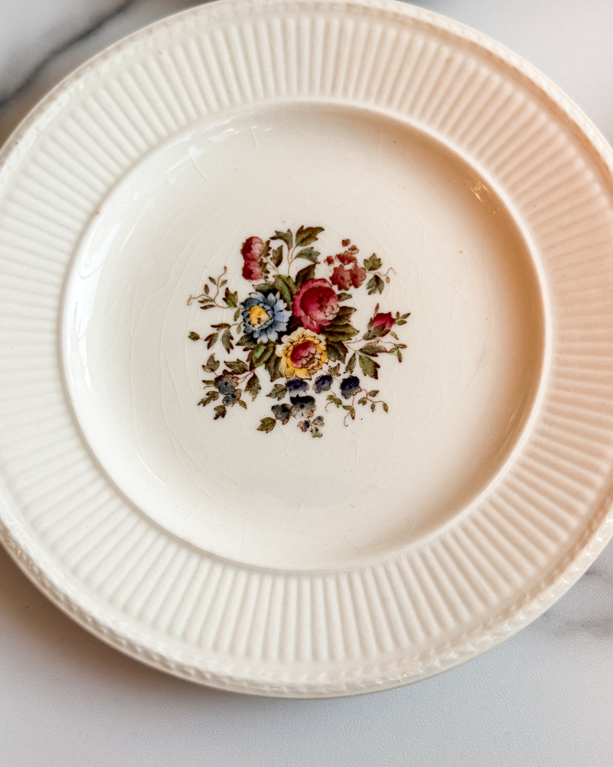 Vintage Wedgwood Conway A.K. 8384 Edme Floral Bread & Butter Plate England Set of 6