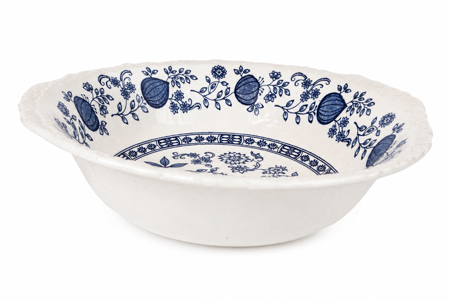 Vintage Enoch Wedgwood “Blue Heritage” Serving Bowl 9”