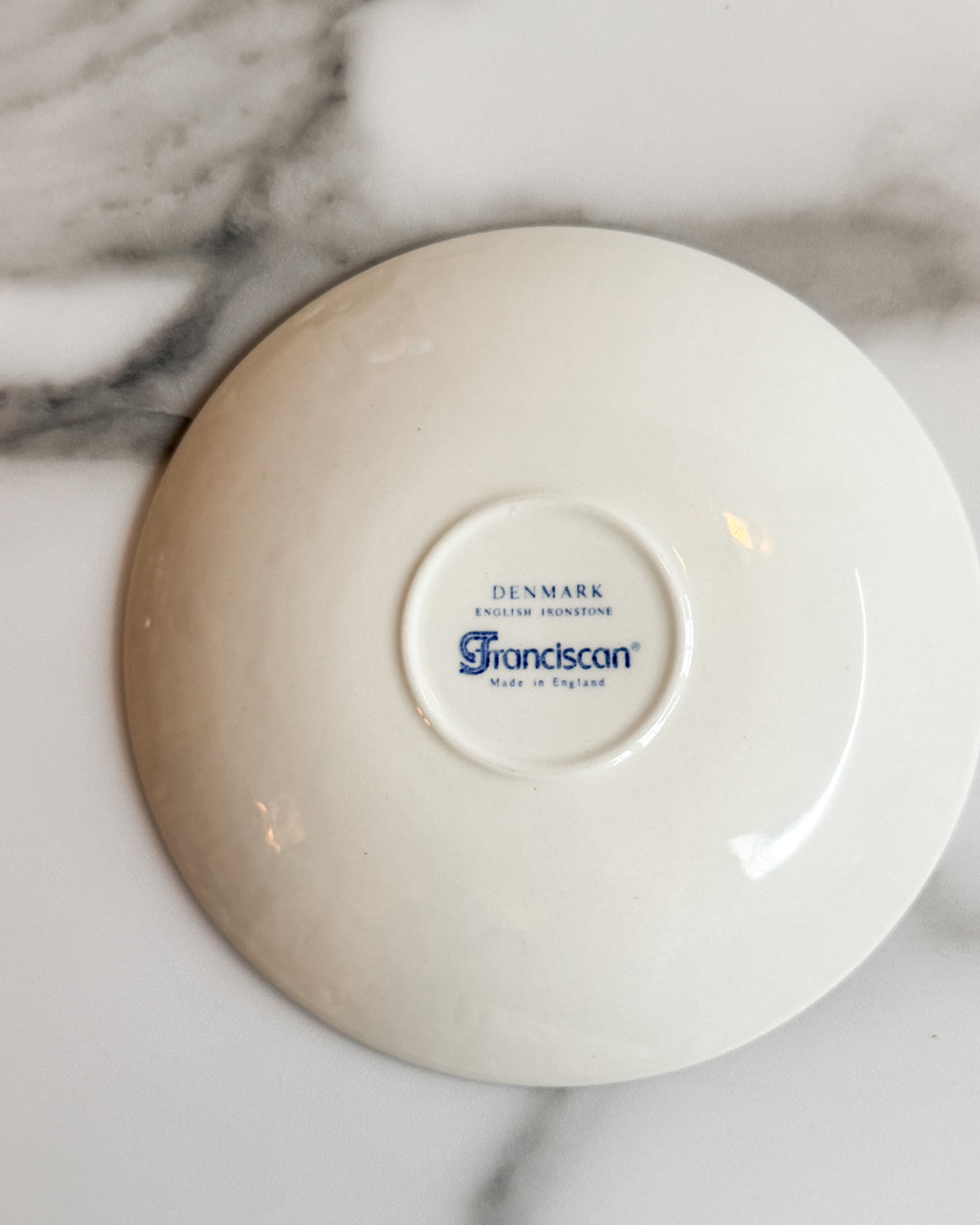 Vintage Franciscan Denmark English Ironstone Saucers Set of 4