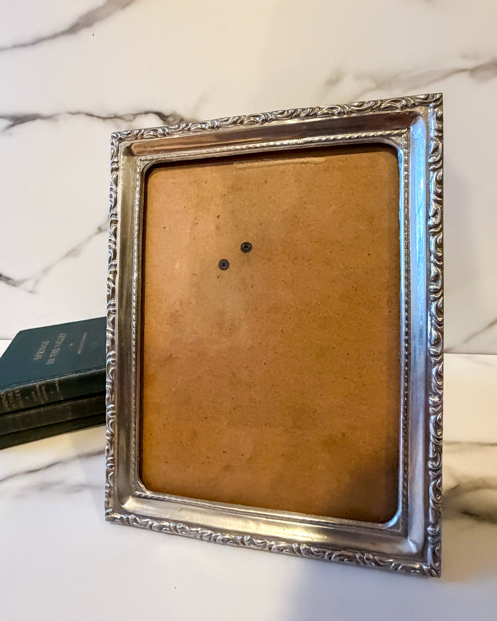 Vintage Ornate Silver-Tone Picture Frame
