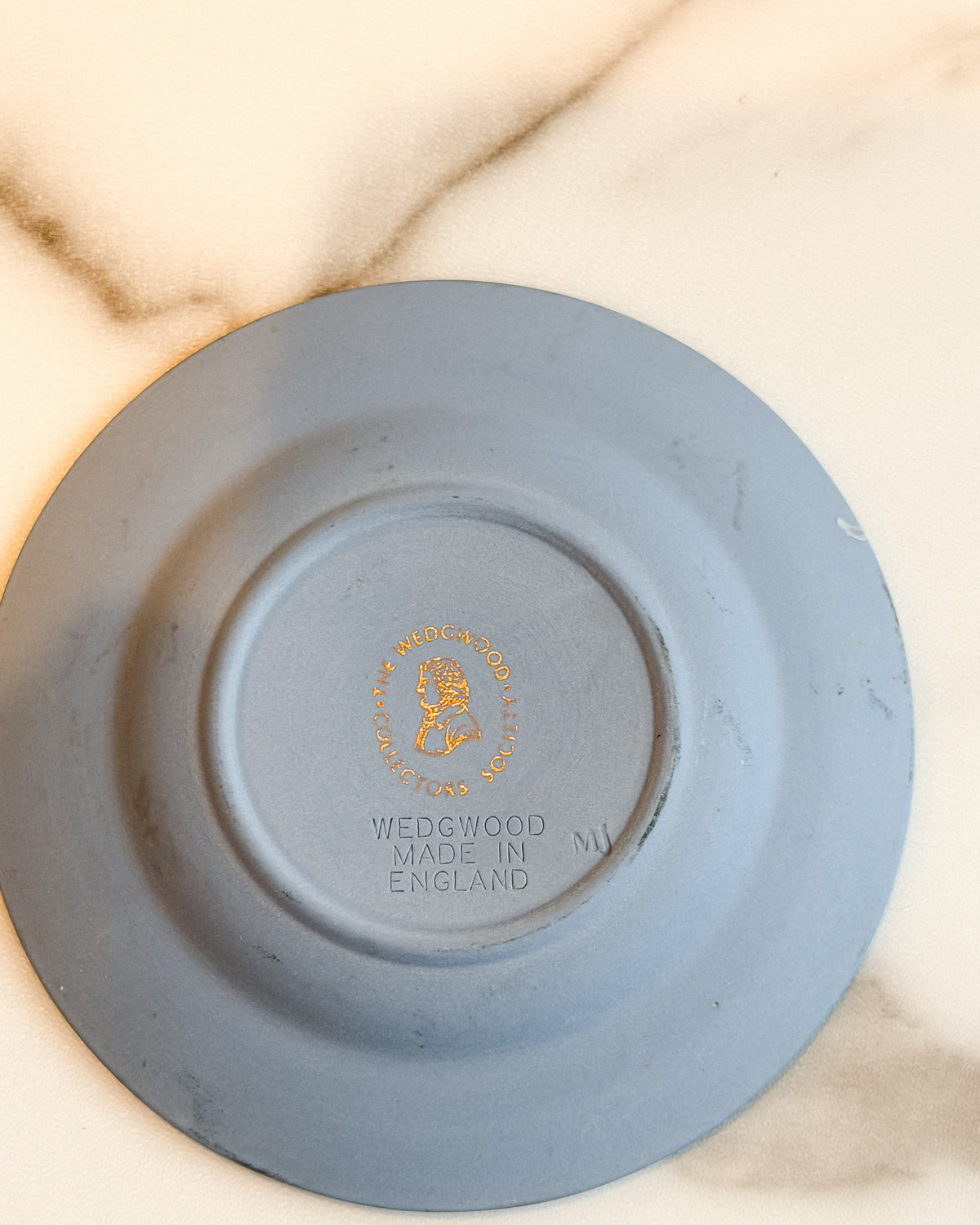 Vintage 1976 Wedgwood Paul Revere’s Ride Blue Jasperware Bicentennial Dish Made in England