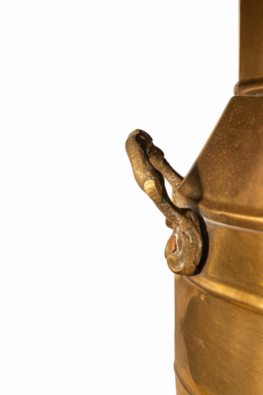 Vintage Small Brass Milk Can Vessel