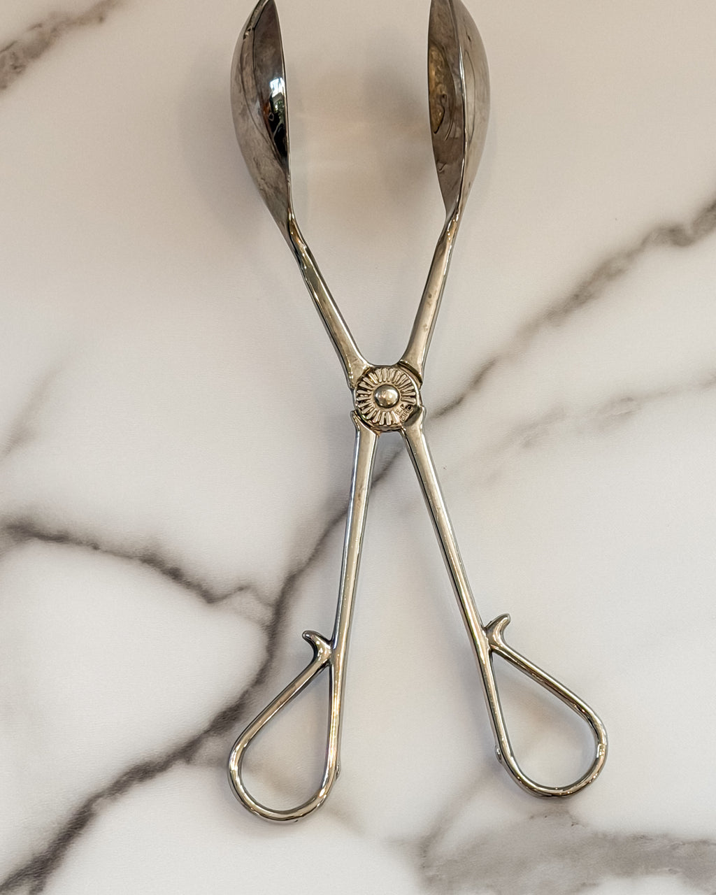 Vintage Towle Silverplated Salad Serving Tongs in original box