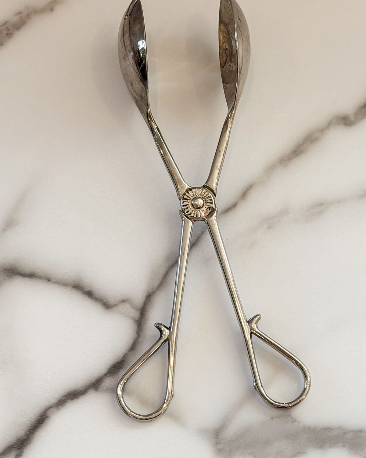 Vintage Towle Silverplated Salad Serving Tongs in original box