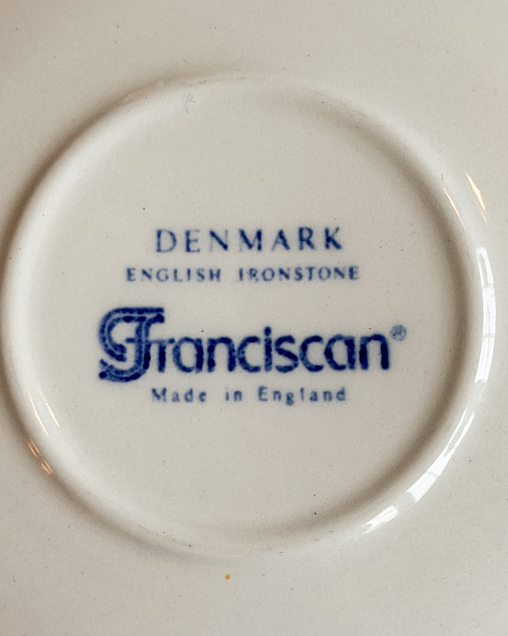 Vintage Franciscan Denmark English Ironstone Saucers Set of 4
