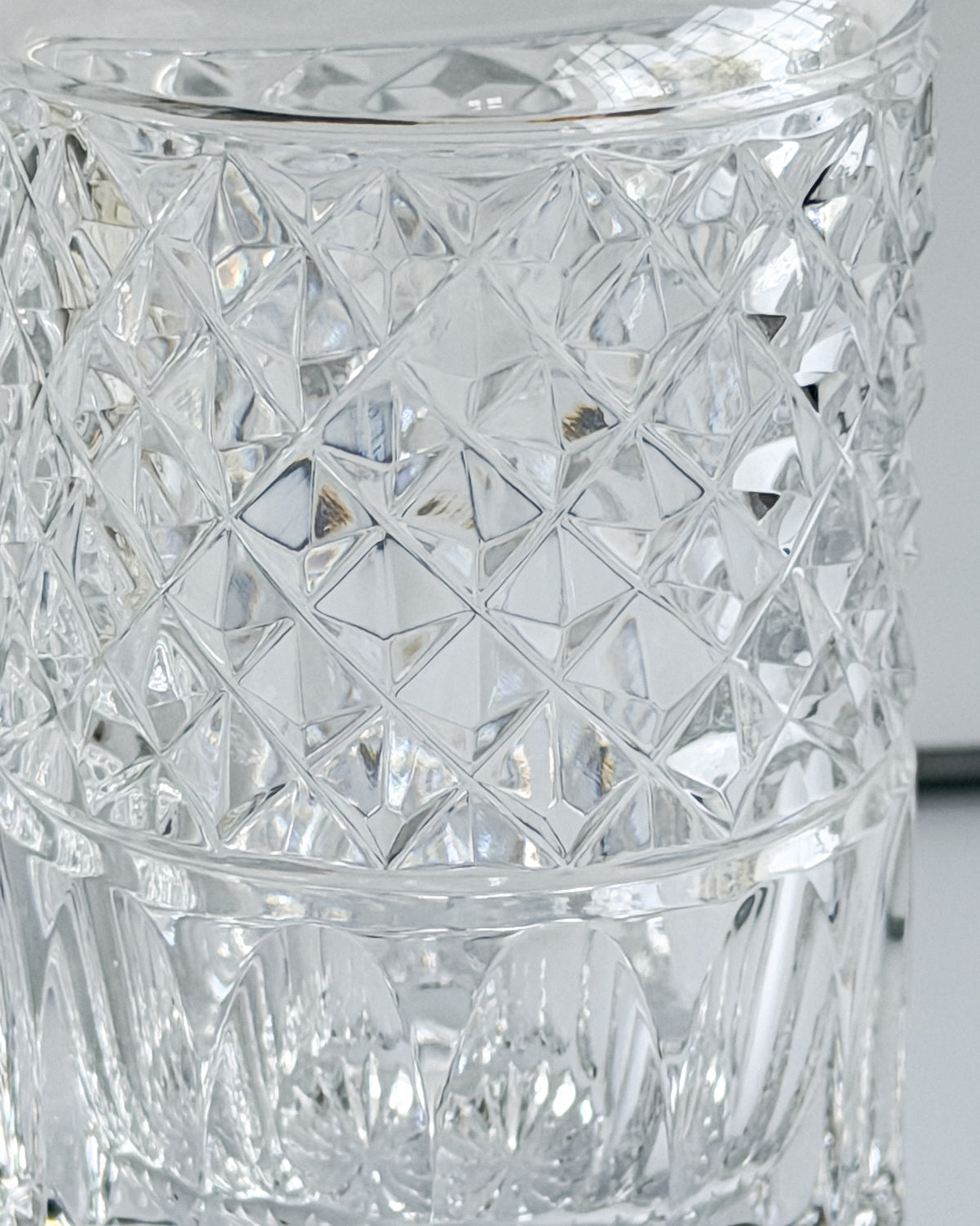 Vintage Cut Crystal & Silver-Tone Baby Bottle with Stopper