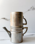 Vintage Italian Neapolitan Coffee Maker Aluminum Cuccumella Made in Italy