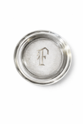 Vintage Monogrammed Crystal Catchall Dish