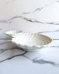 Vintage Italian Ceramic Shell Chip & Dip Serving Dish Serveware Made in Italy