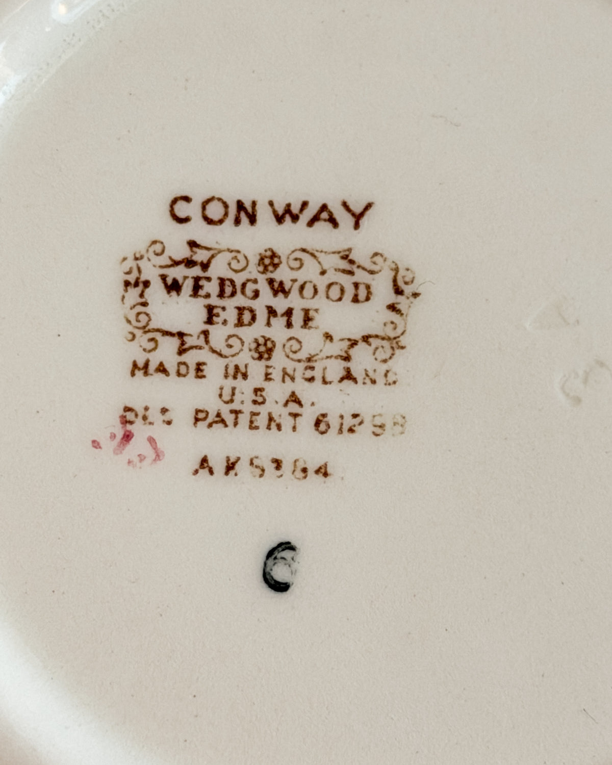 Vintage Wedgwood Edme Conway A.K. 8384 Floral Berry Bowl England set of 4