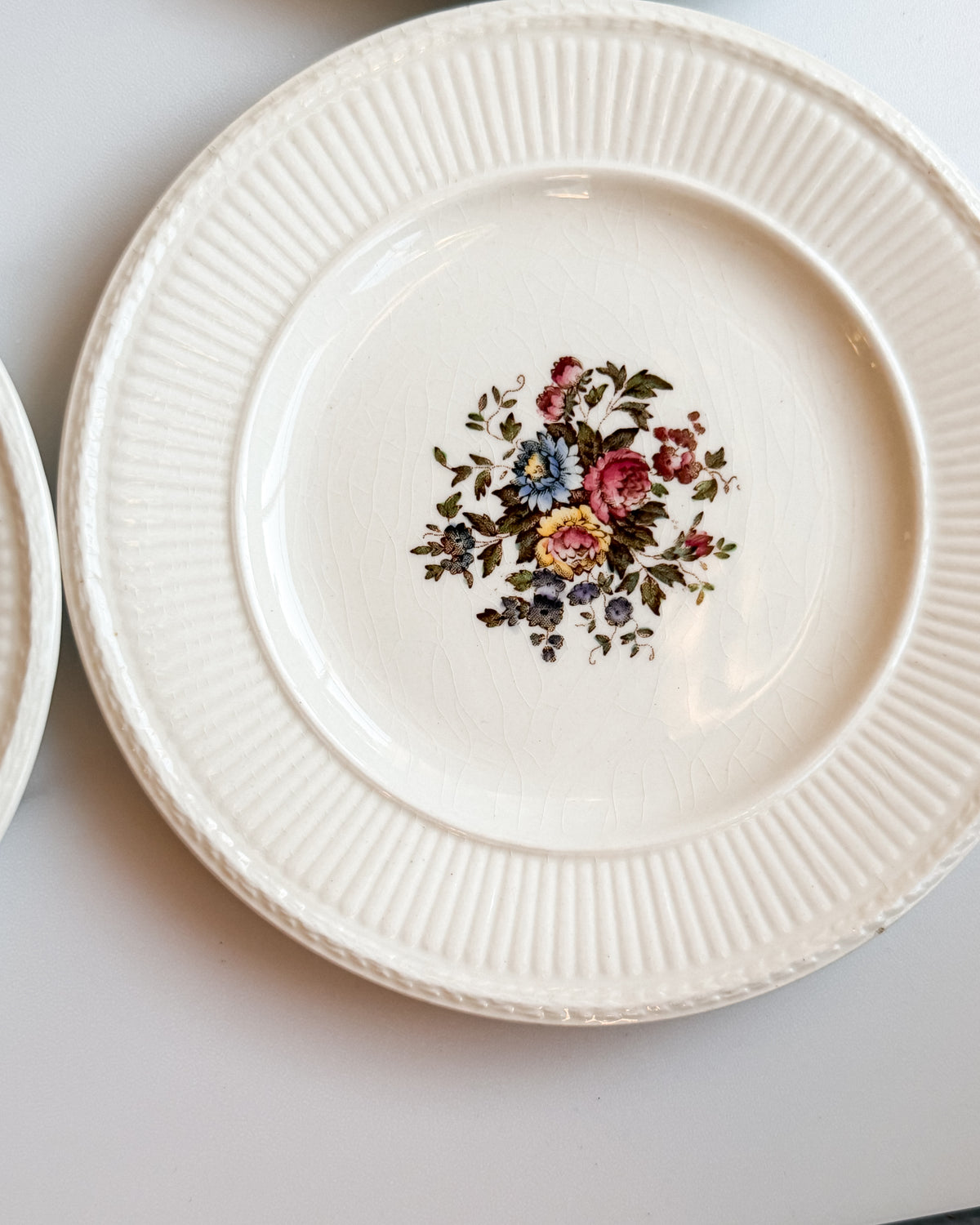 Vintage Wedgwood Conway A.K. 8384 Edme Floral Bread & Butter Plate England Set of 6