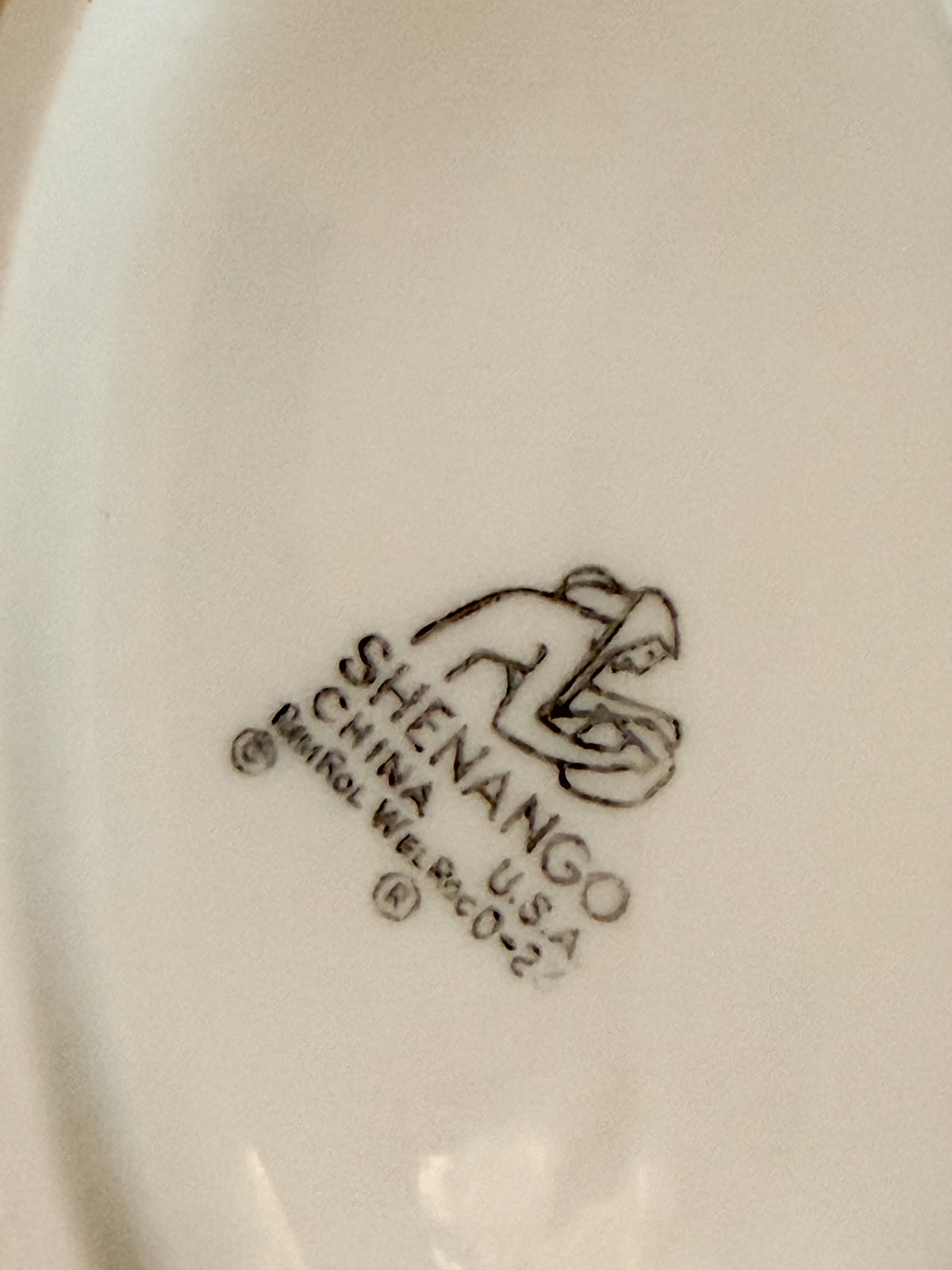 Vintage Shenango China Oval Serving Dish Ivory Restaurant Ware
