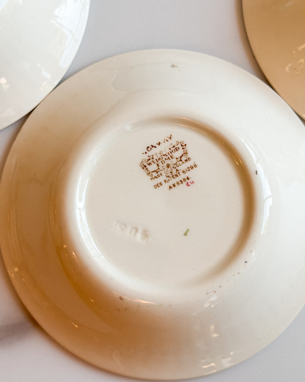 Vintage Wedgwood Edme Conway A.K. 8384 Floral Berry Bowl England set of 4