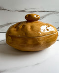Vintage Atlantic Mold Potato Casserole Dish Ceramic Serving Bowl 1970s Kitchenware