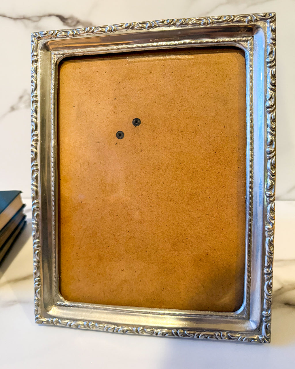 Vintage Ornate Silver-Tone Picture Frame