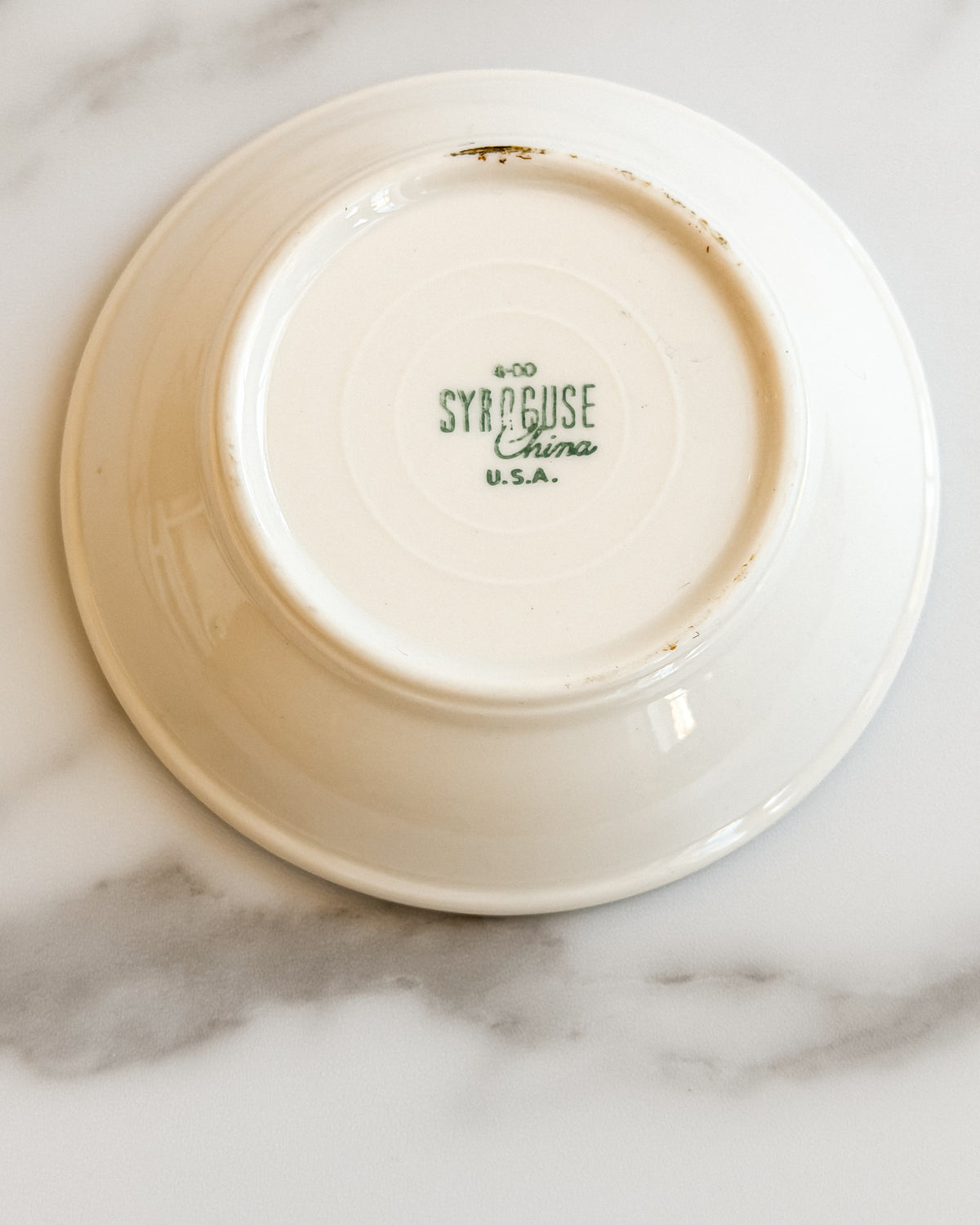 Vintage Syracuse China Green Urn & Garland Small Bowl USA Restaurant Ware