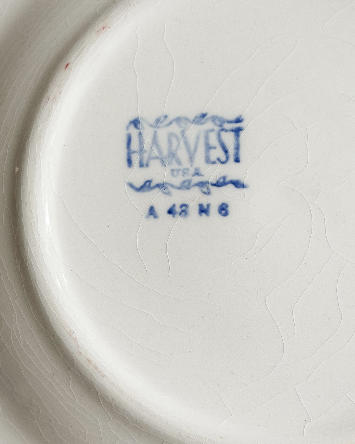 Vintage Homer Laughlin Harvest Red Transferware Plates Set of 2 USA