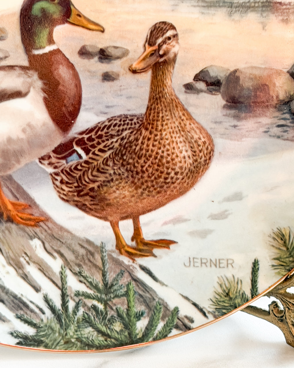 Vintage 1986 Knowles The Mallard Collector Plate by Bart Jerner Living With Nature Duck Series