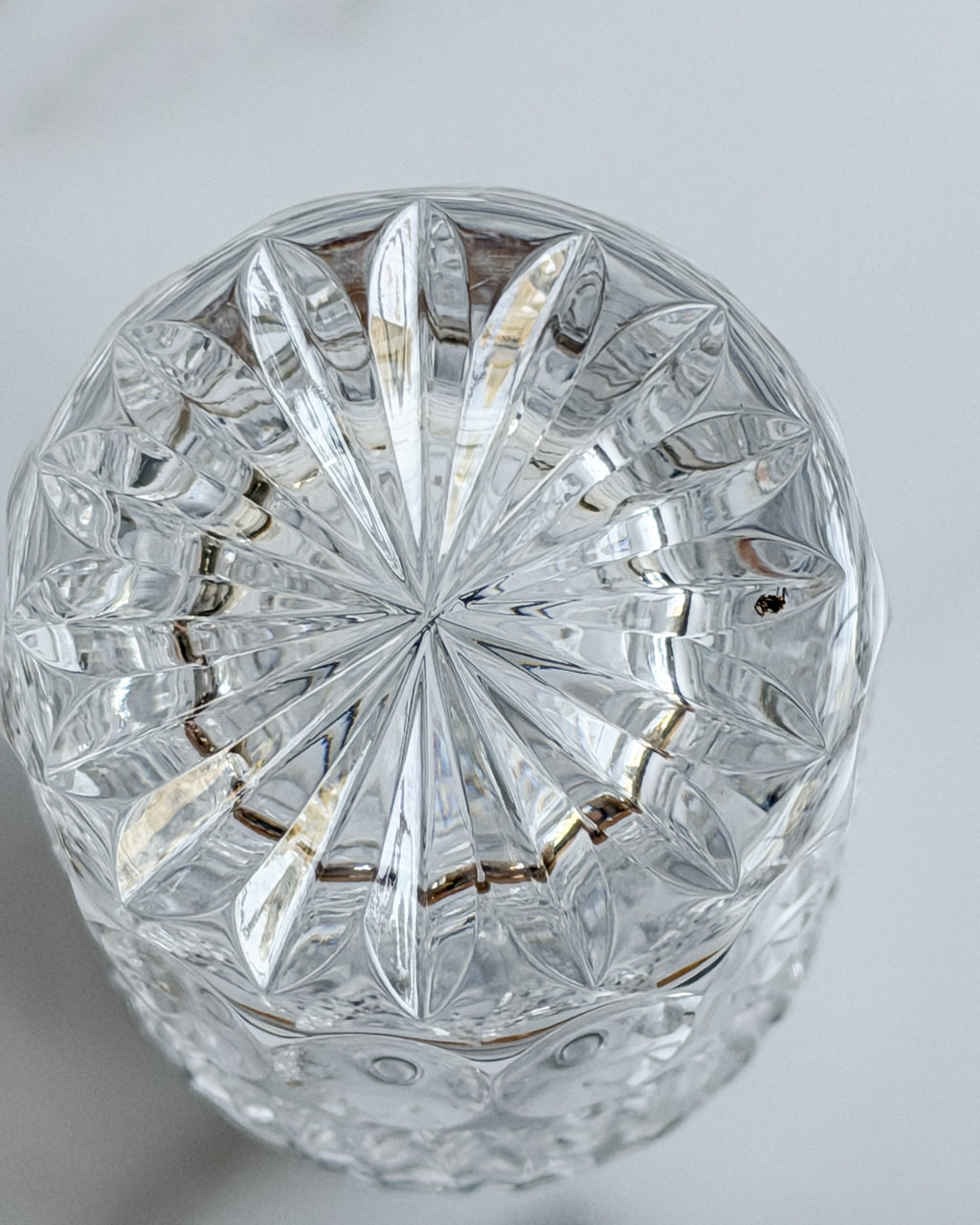 Vintage Cut Crystal & Silver-Tone Baby Bottle with Stopper