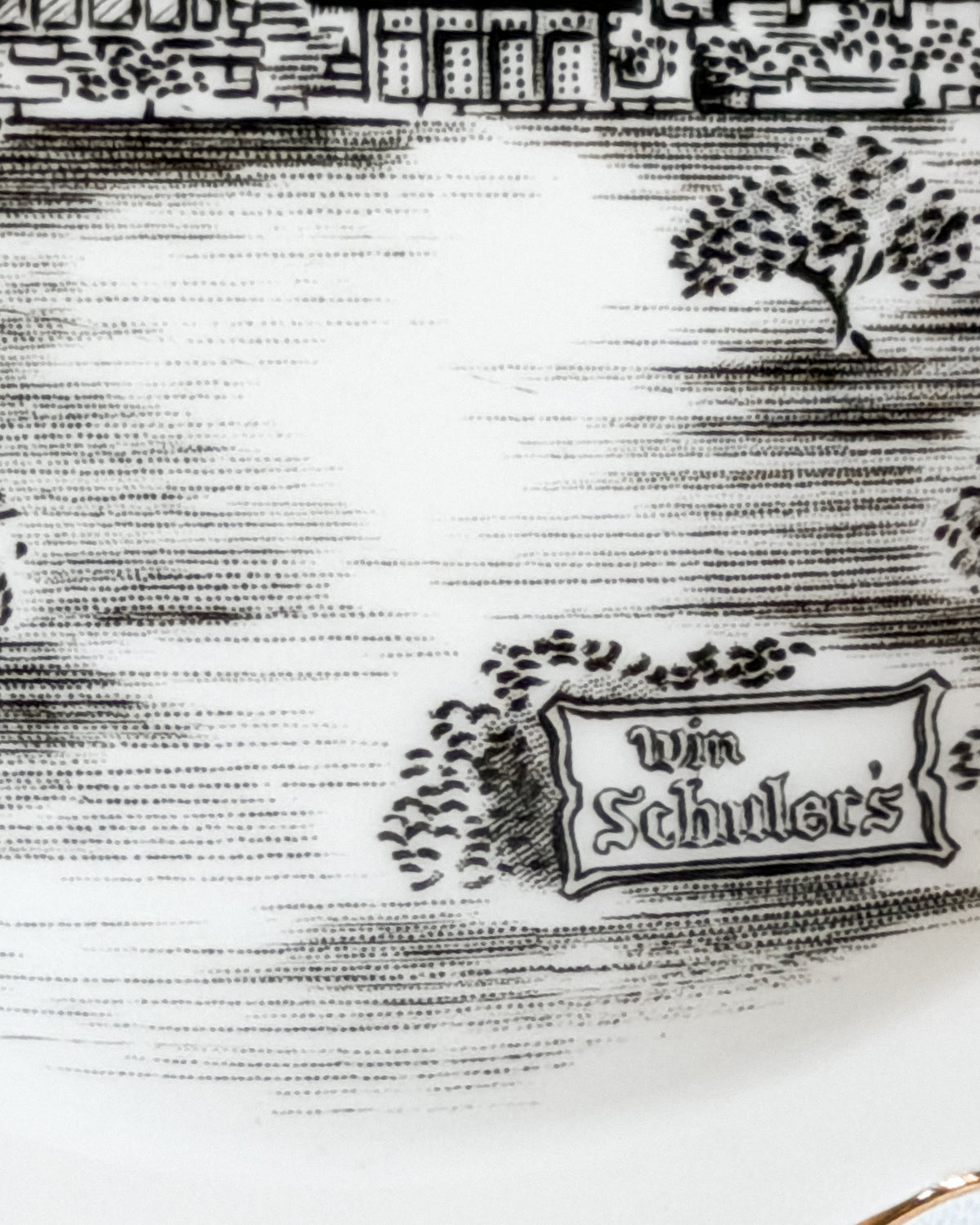 Vintage Roslyn Fine Bone China Win Schuler’s Restaurant Souvenir Dish England