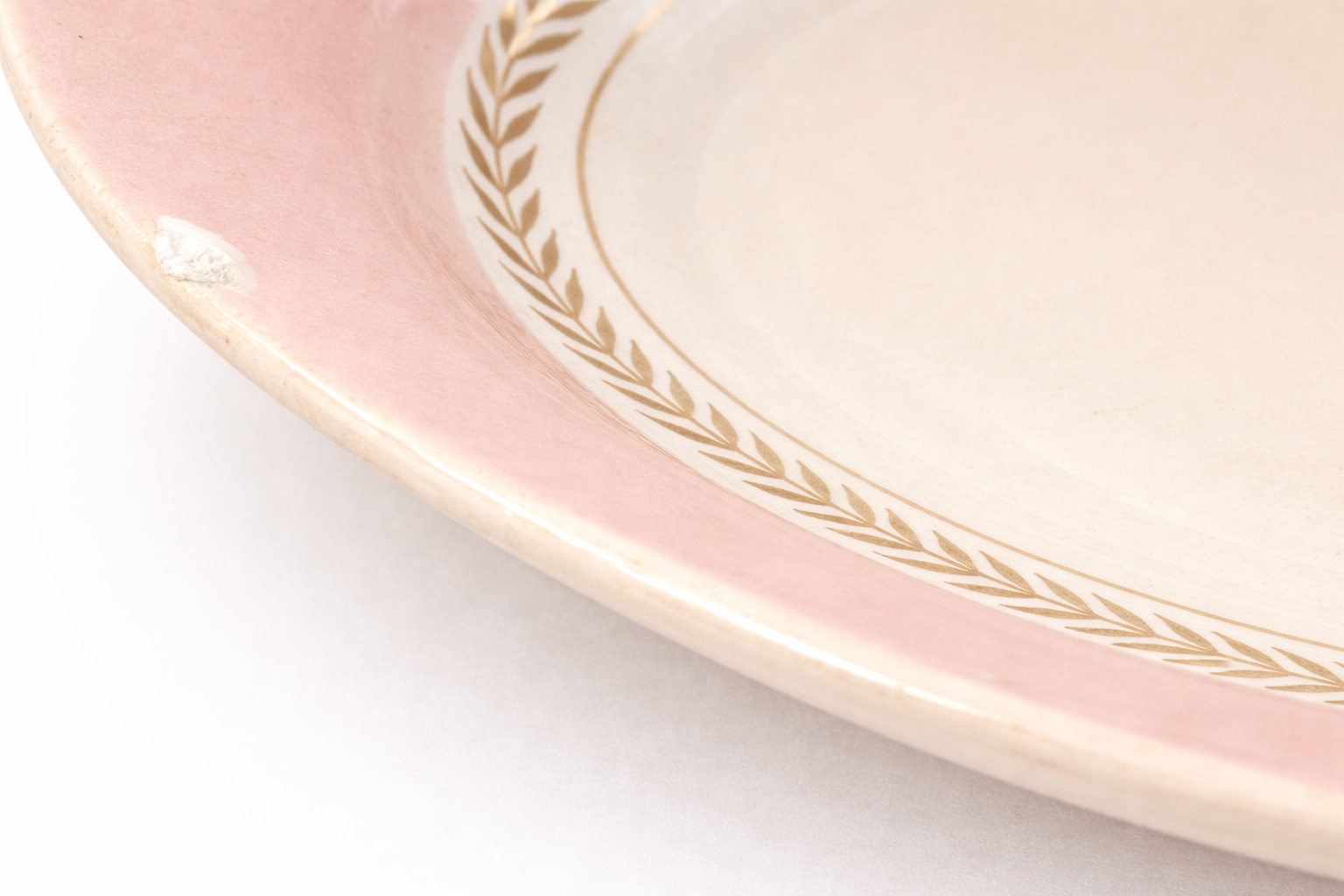 Vintage Candlelight Limoges Style Pink & Gold Oval China Set – 22K Gold Trim Made in USA