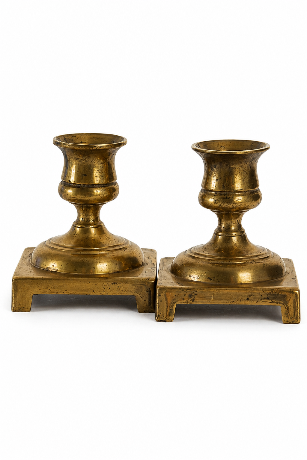 Pair of Vintage Brass Candlestick Holders