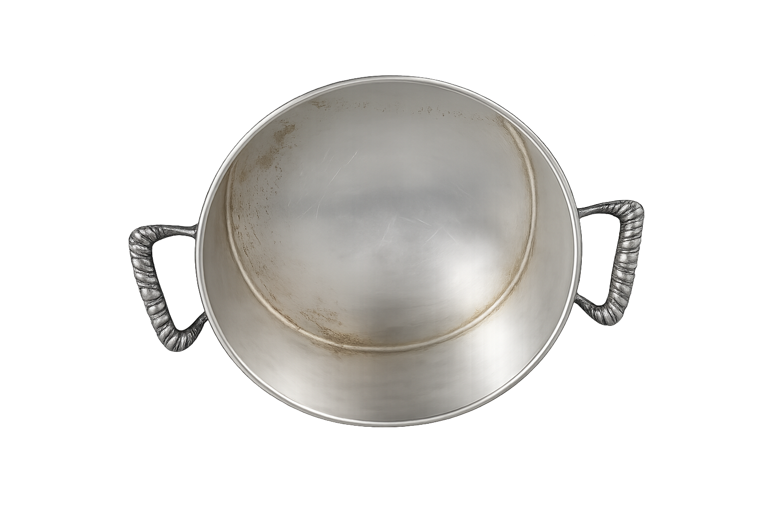 Vintage Silver Pot with Fluted Finial Lid