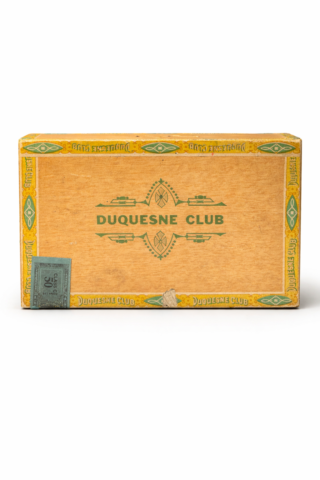 Vintage Duquesne Club Cigar Box – Pittsburgh Lithograph Interior “Say Du-Kane”